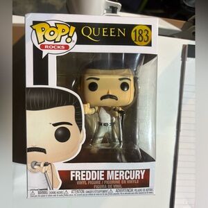 Funko Queen Freddie Mercury Figure with White Tank shirt
